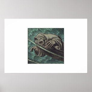 Póster Historietas antiguas de terror para los amantes de