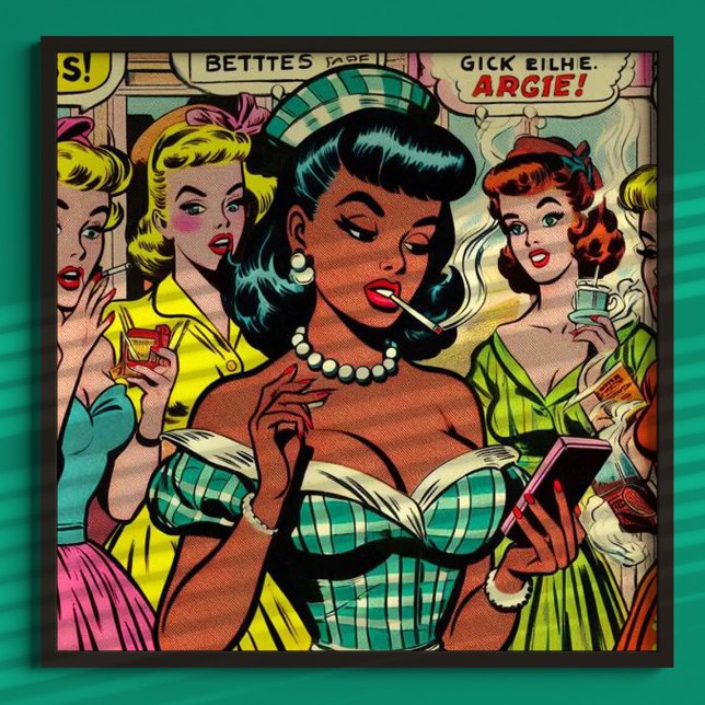 Póster Historietas de Chicas retro (Subido por el creador)