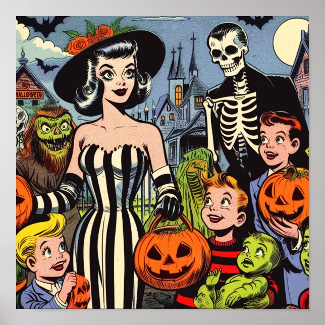 Póster Historietas de Halloween (Frente)