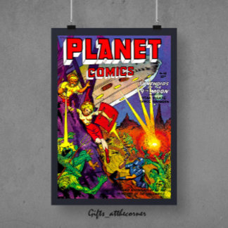 Póster Historietas de Planet Alien Sci-fi