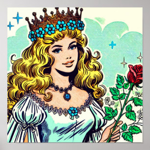 Póster Historietas de princesas chinas