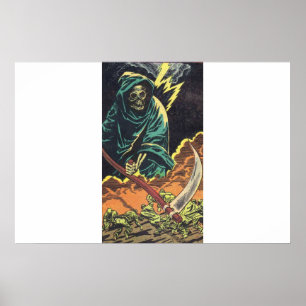 Póster Historietas de terror antiguas   Historietas escar