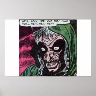 Póster Historietas de terror antiguas   Scary vintage com