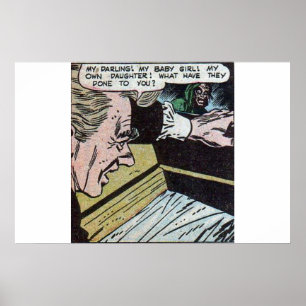 Póster Historietas de terror antiguas   Scary vintage com