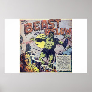 Póster Historietas de terror de época dorada de los años 