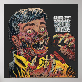 Póster Historietas de terror de Harvey en blanco línea ga