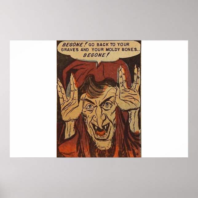 Póster Historietas de terror de la era dorada | historiet (Frente)