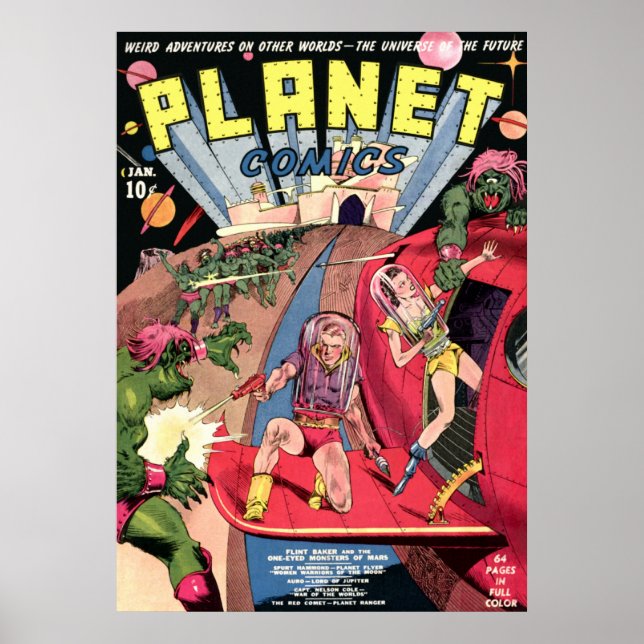 Póster Historietas del planeta (Frente)