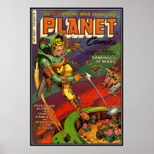 Póster Historietas del vintage -