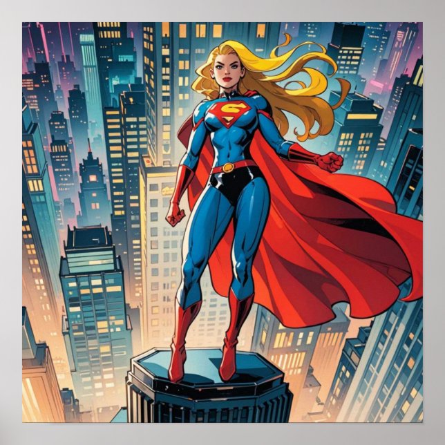 Póster Historietas estadounidenses, historietas retro-est (Frente)