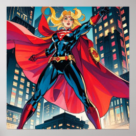 Póster Historietas estadounidenses, historietas retro-est