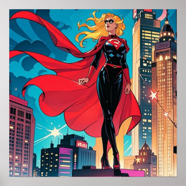 Póster Historietas estadounidenses, historietas retro-est (Frente)