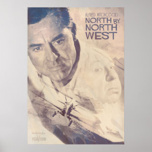 Póster Hitchcock Bella Artes North By Northwest