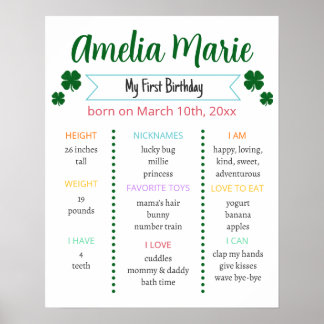 Póster Hito arcoiris y Shamrock: un año de vida