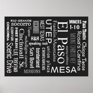 Póster Hitos de El Paso TX