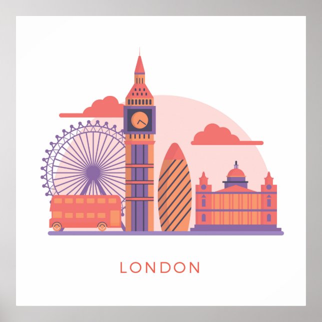 Póster Hitos de Londres (Frente)