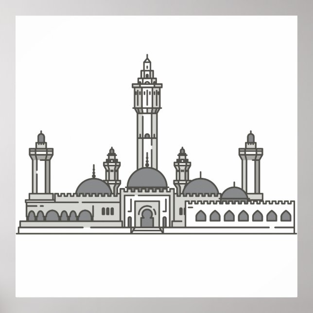 Póster hitos del mundo de touba senegal (Frente)