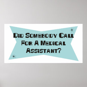 Póster Hizo alguien llamada para un auxiliar médico