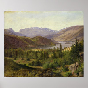 Póster Hjelle in Valders, Tile Fjord, 1835