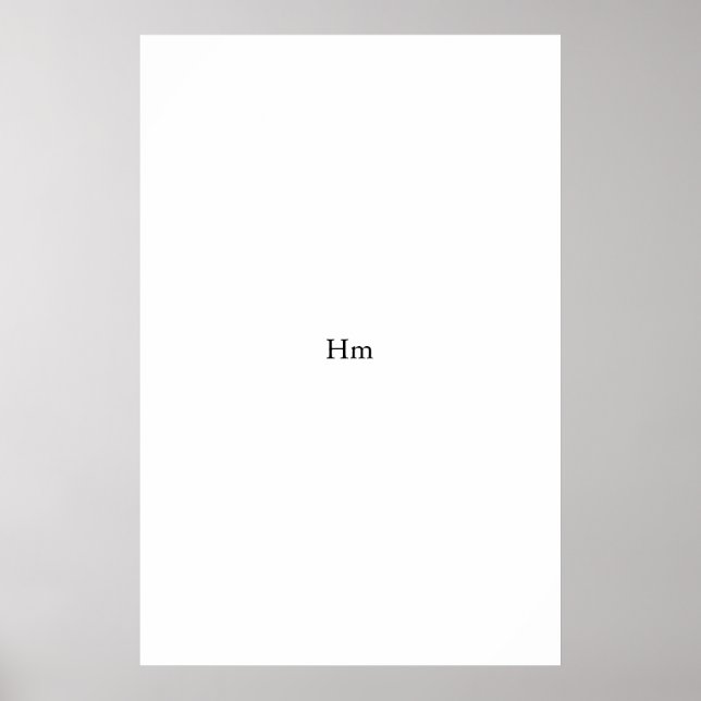Póster Hm (Frente)