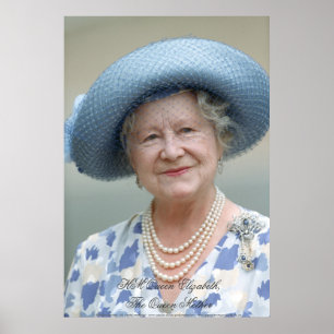 Póster HM reina Elizabeth, la reina madre