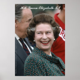 Póster HM Reina Isabel II Windsor 1986