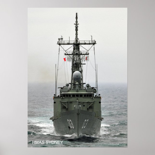 Póster HMAS Sydney (FFG 03) (Frente)