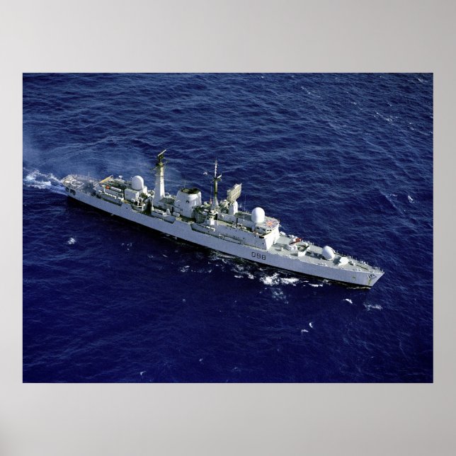 Póster HMS Glasgow (D-88) (Frente)