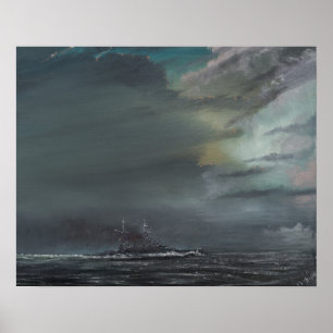 Póster HMS Hood 1941 2014