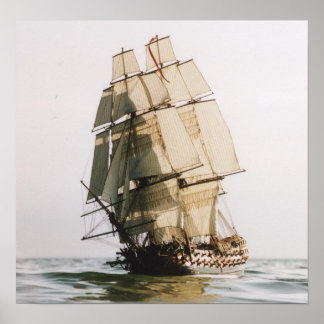 Póster HMS Leopard Warship