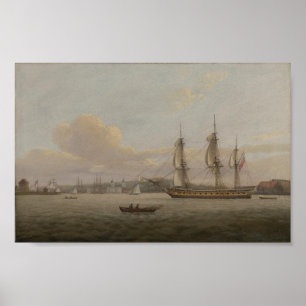 Póster HMS Pomone Off Greenwich
