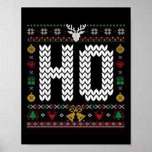 Póster Ho - Donde mi Ho está en un feo partido de Navidad