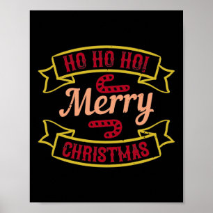Póster ¡Ho Ho Ho Ho Ho! Feliz Navidad