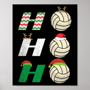 Póster Ho Ho Ho Ho - Navidad de Voleibol Team Enthus