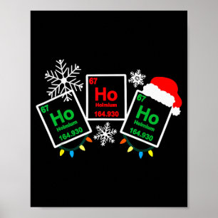 Póster Ho Ho Ho Holmio Elemento Químico 67 Tabla Periódic