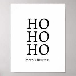 Póster HO HO HO Merry Christmas Poster