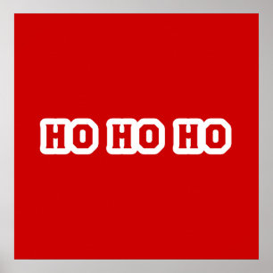 Póster Ho Ho Ho Navidades Cheer
