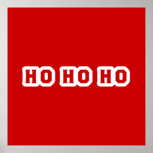 Póster Ho Ho Ho Navidades Cheer