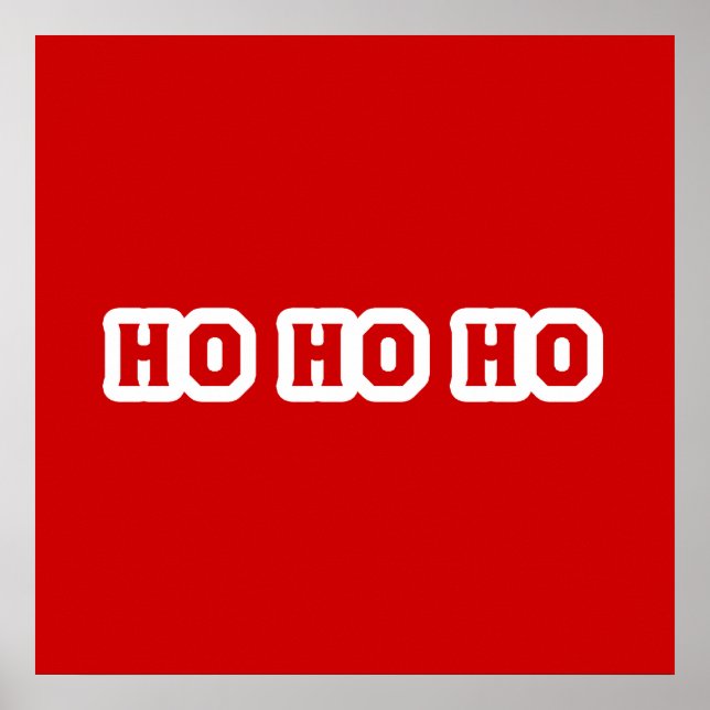 Póster Ho Ho Ho Navidades Cheer (Frente)