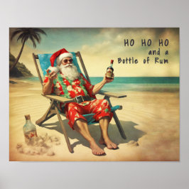 Póster Ho Ho & Rum -