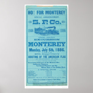 Póster Ho para Monterey So. Anuncio del Pacífico (1652A)