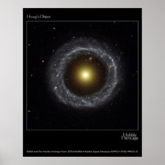 Póster Hoag's Object Hubble Telescope Photo