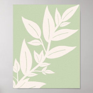Póster Hoaves Pastel Verde