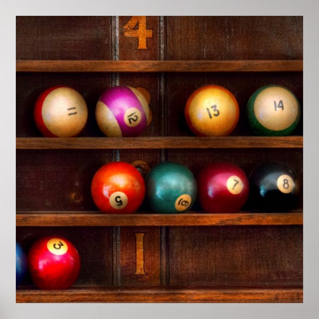 Póster Hobby - Piscina - Juguemos billares (Frente)