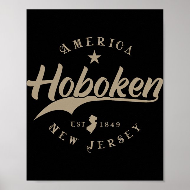 Póster Hoboken New Jersey  (Frente)