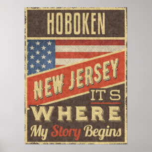 Póster Hoboken New Jersey