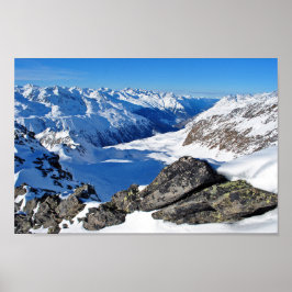 Póster Hochgurgl Obergurgl Tyrol Alpes austríacos Austria