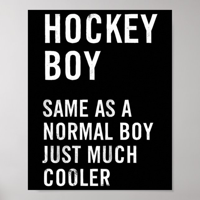 Póster Hockey Boy Definition Funny  (Frente)