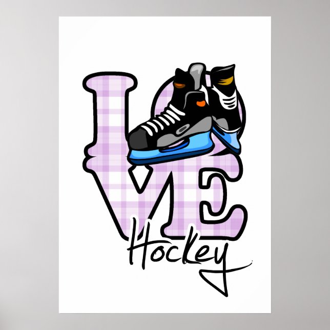 Póster Hockey de amor (Frente)