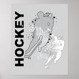 Póster Hockey de Chicas de doble visión para mujeres (muj